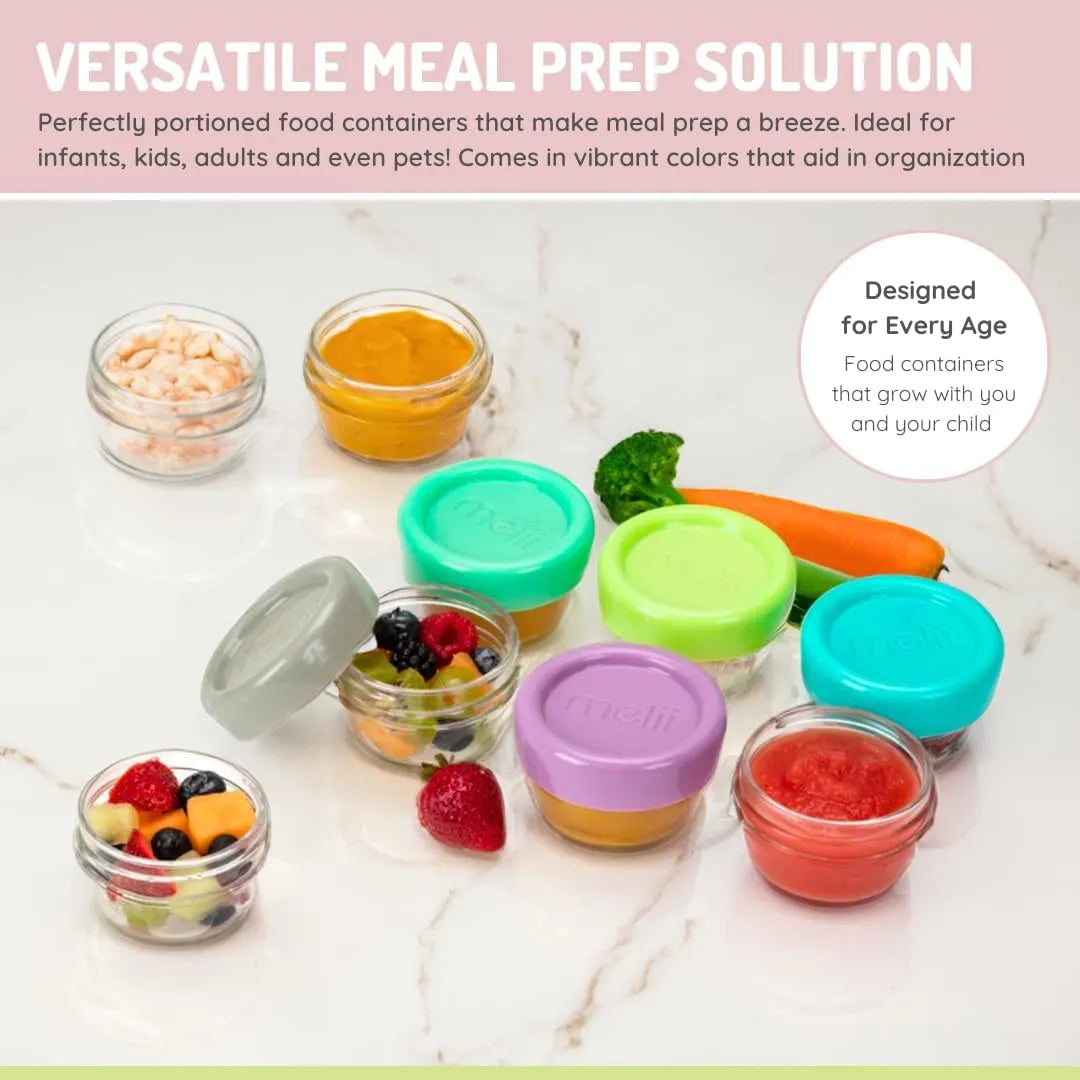 Melii Glass Food Storage Container - Pack of 6