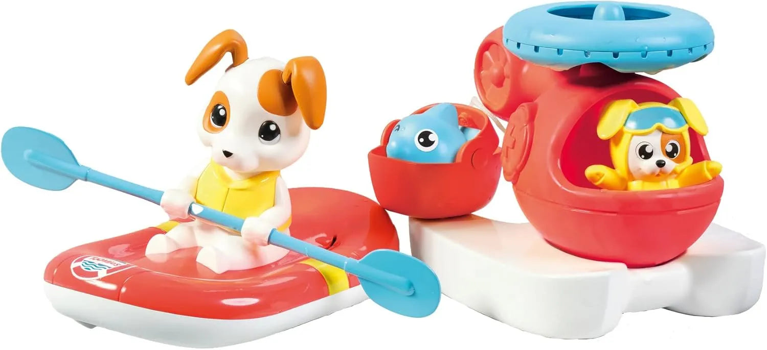 Tomy Toomies Floating Helicopter and Rescue Raft Bundle
