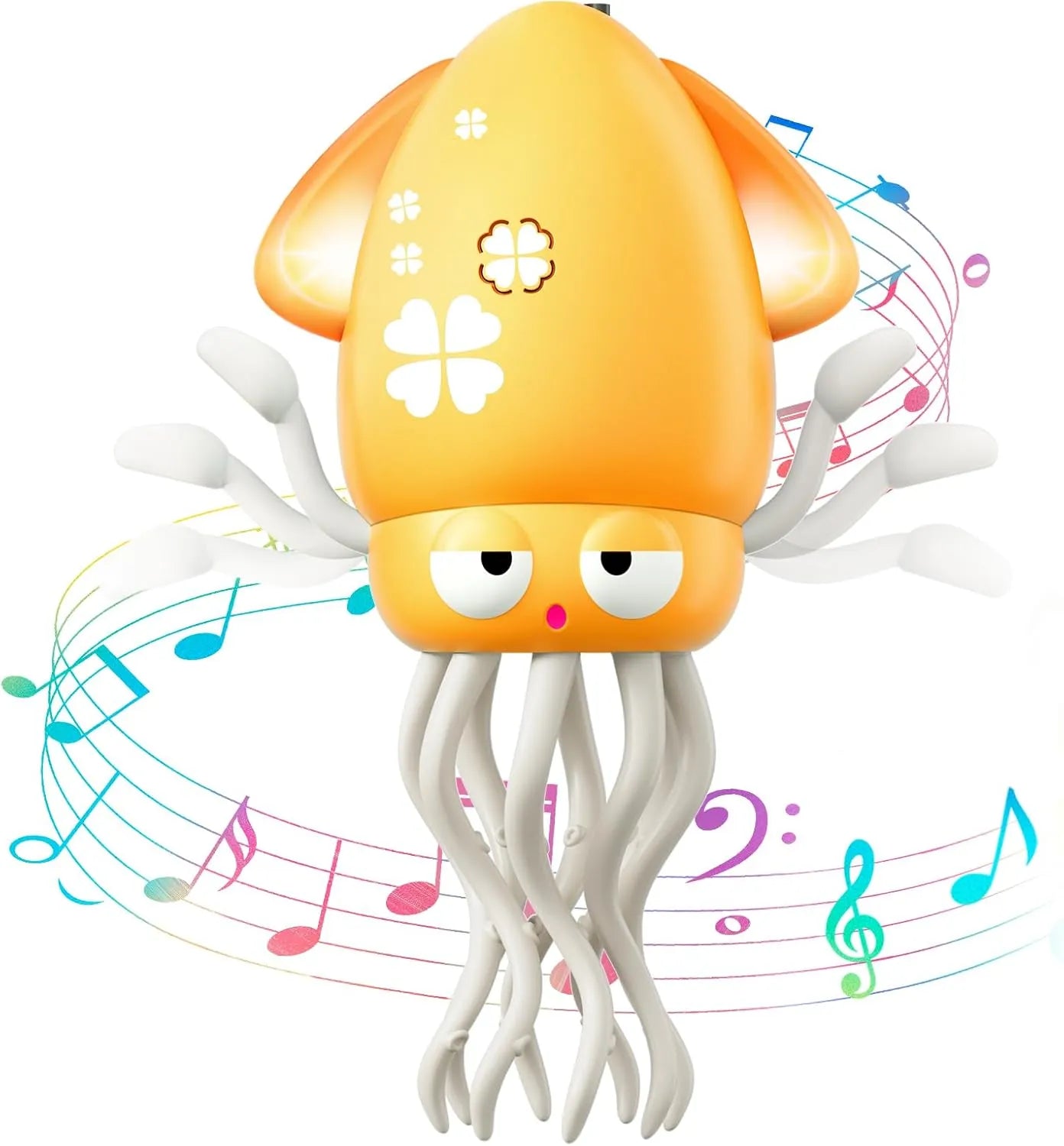 Wavisa Dancing Octopus Baby Toy, Electric Crawling Octopus Tummy Time Toy