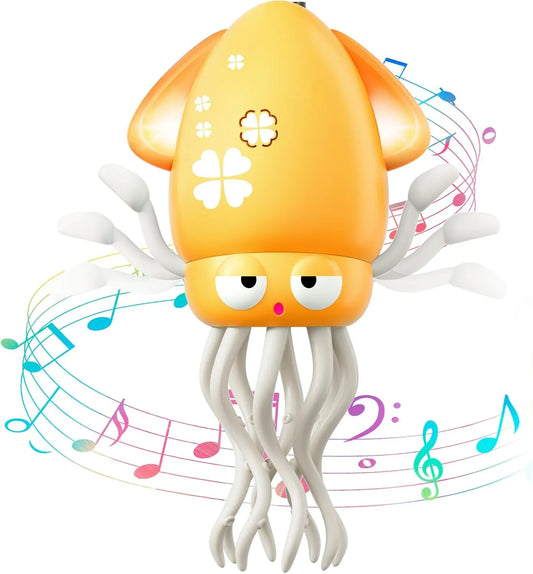 Wavisa Dancing Octopus Baby Toy, Electric Crawling Octopus Tummy Time Toy