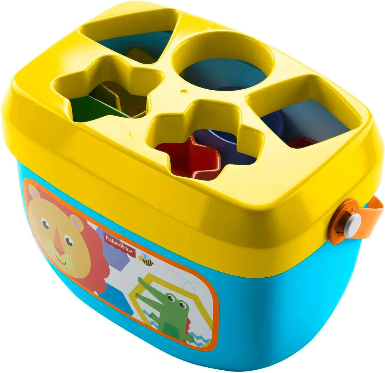Fisher Price Stacking Toy Baby's First Blocks Set of 10 Shapes for Sorting Play