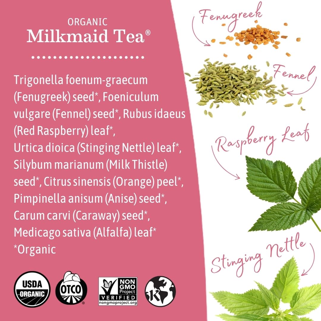 Organic Milkmaid Tea by Earth Mama, 16 Teabags