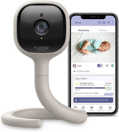 Hubble AI Vision 2K UHD Smart Baby Monitor Moonlight