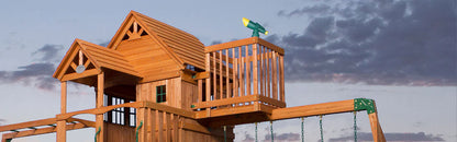 مرجيحة حديقة خشبية Skyfort II من Backyard