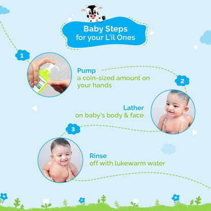 Mamaearth Milky Soft Body Wash For Babies (400ml)