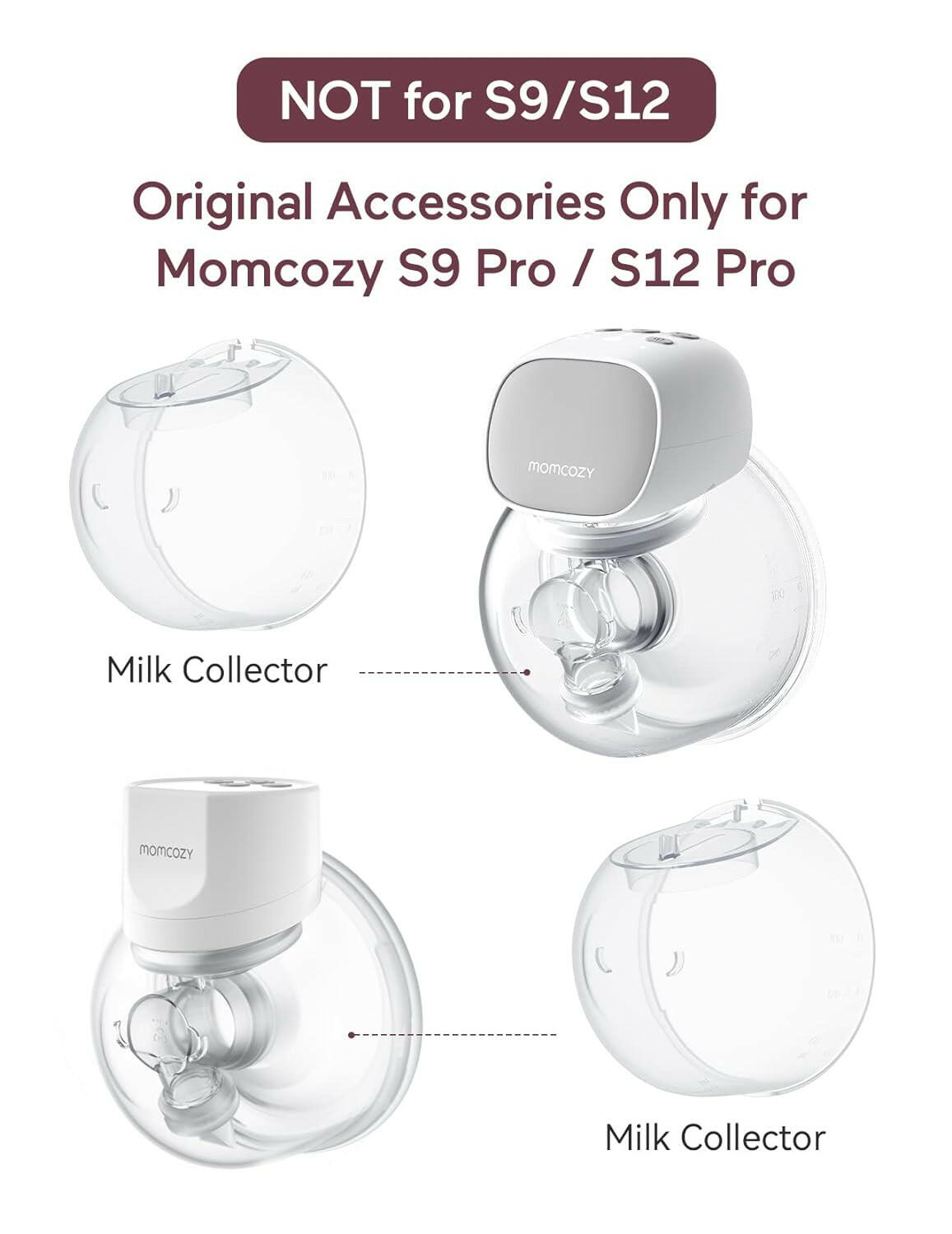 كوب حاوية حفظ حليب الأم من Momcozy لمضخة S12 Pro