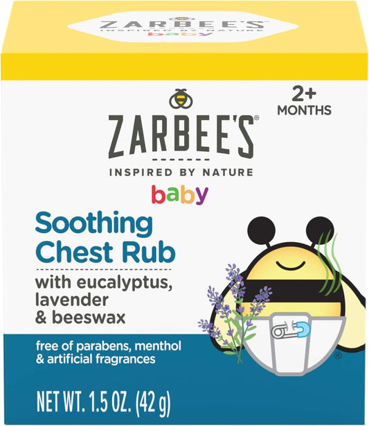 Zarbee's Baby Soothing Chest Rub, Eucalyptus & Lavender (1.5oz)