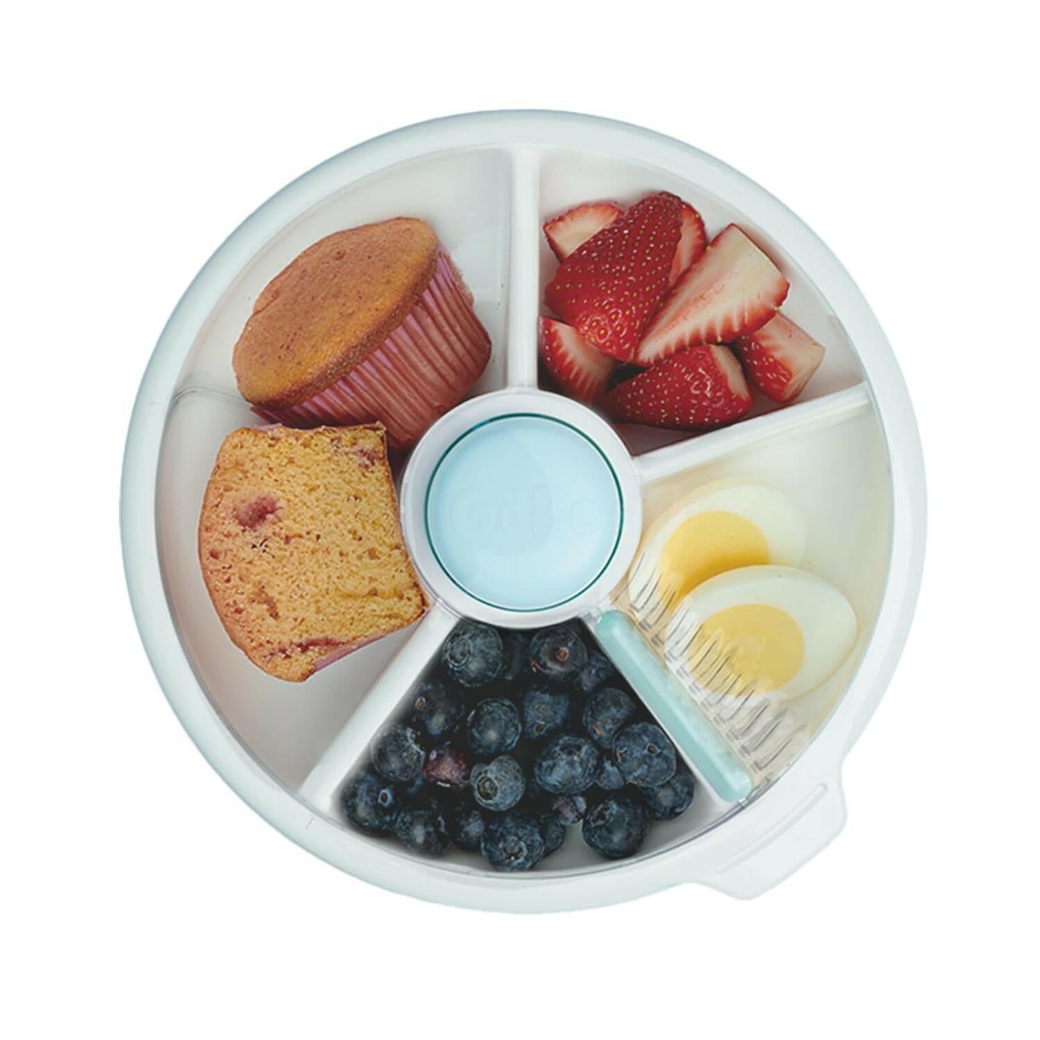 GoBe Snack Spinner With 4 Compartment Dispenser & Sliding Door (Large)