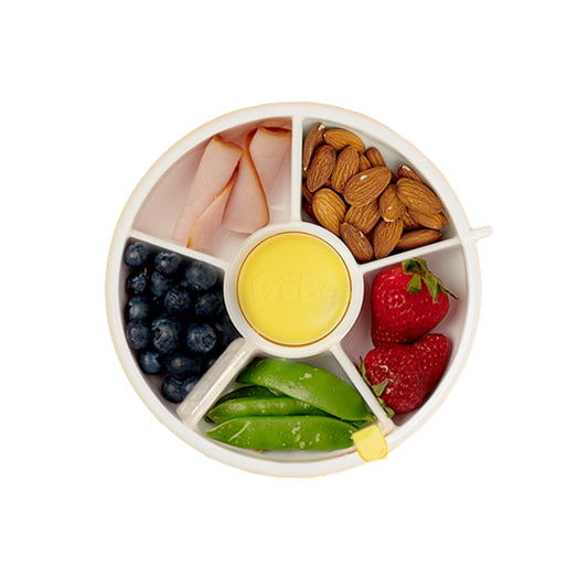 Gobe Snack Spinner with 5 Compartment Dispenser & Sliding Door