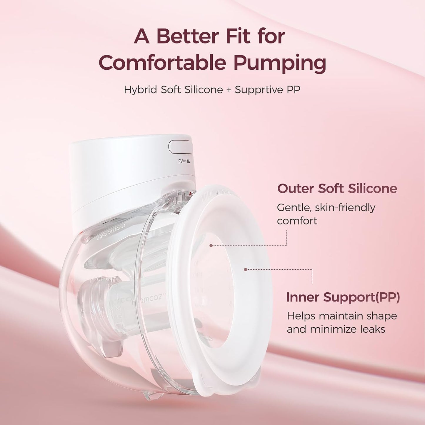 Momcozy Wearable Breast Pump S12 Pro Quick (White)