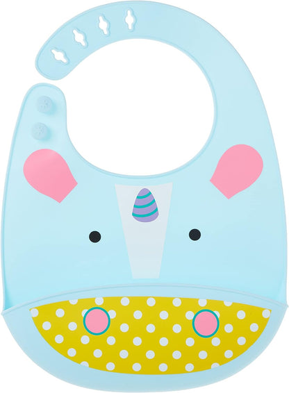 Skip Hop Zoo Fold & Go Silicone Bib