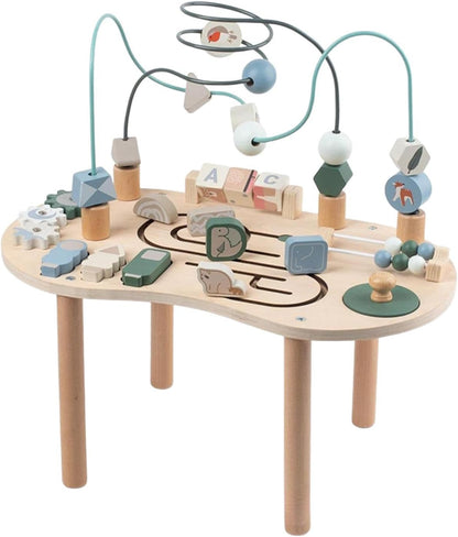 Little Story Wooden Activity Table Montessori Play (Multicolor)