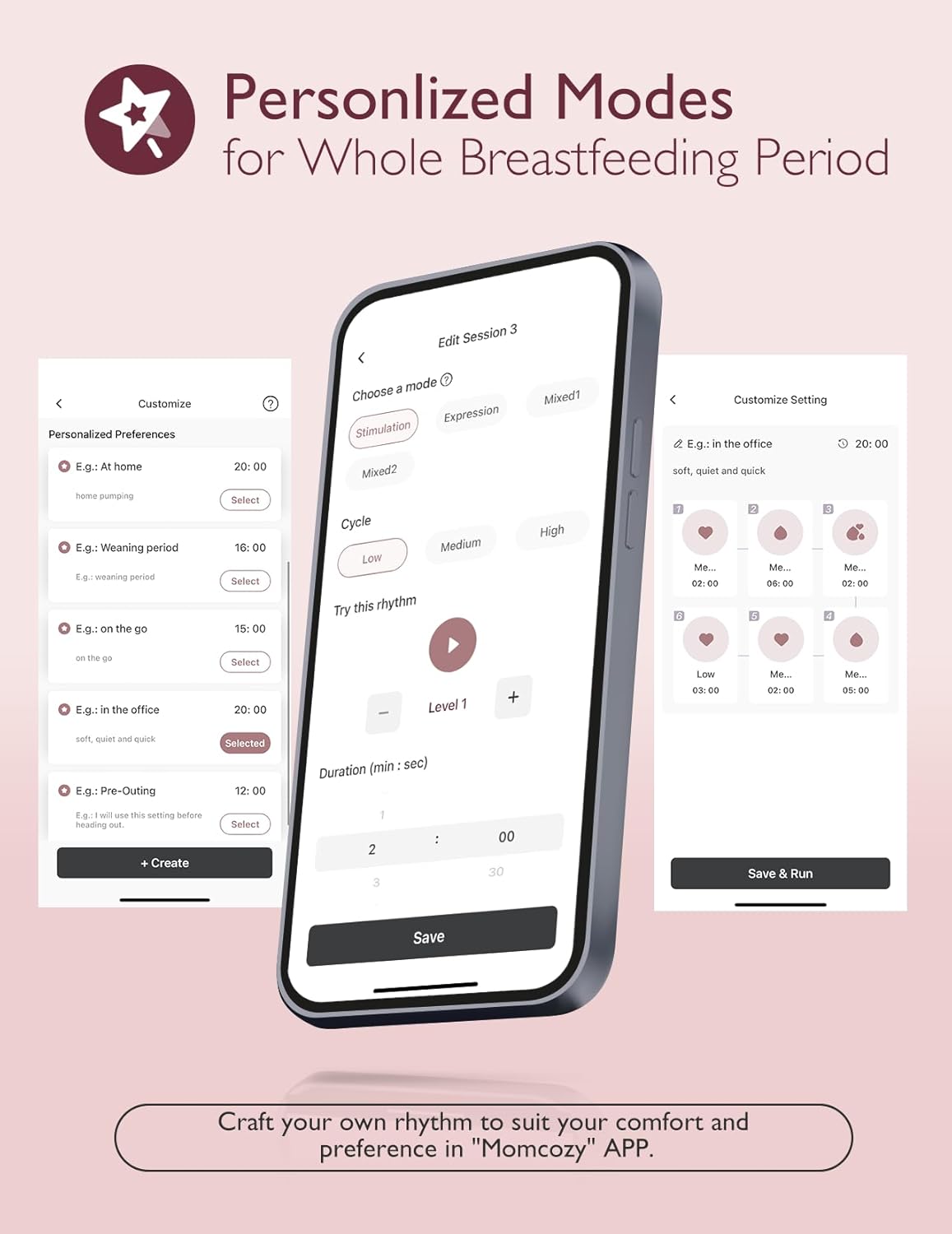 Momcozy Breast Pump M9 Mobile App Controlled (Cozy Red)