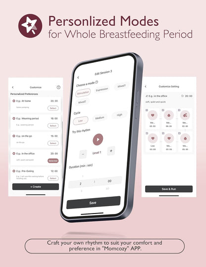 Momcozy Breast Pump M9 Mobile App Controlled (Cozy Red)