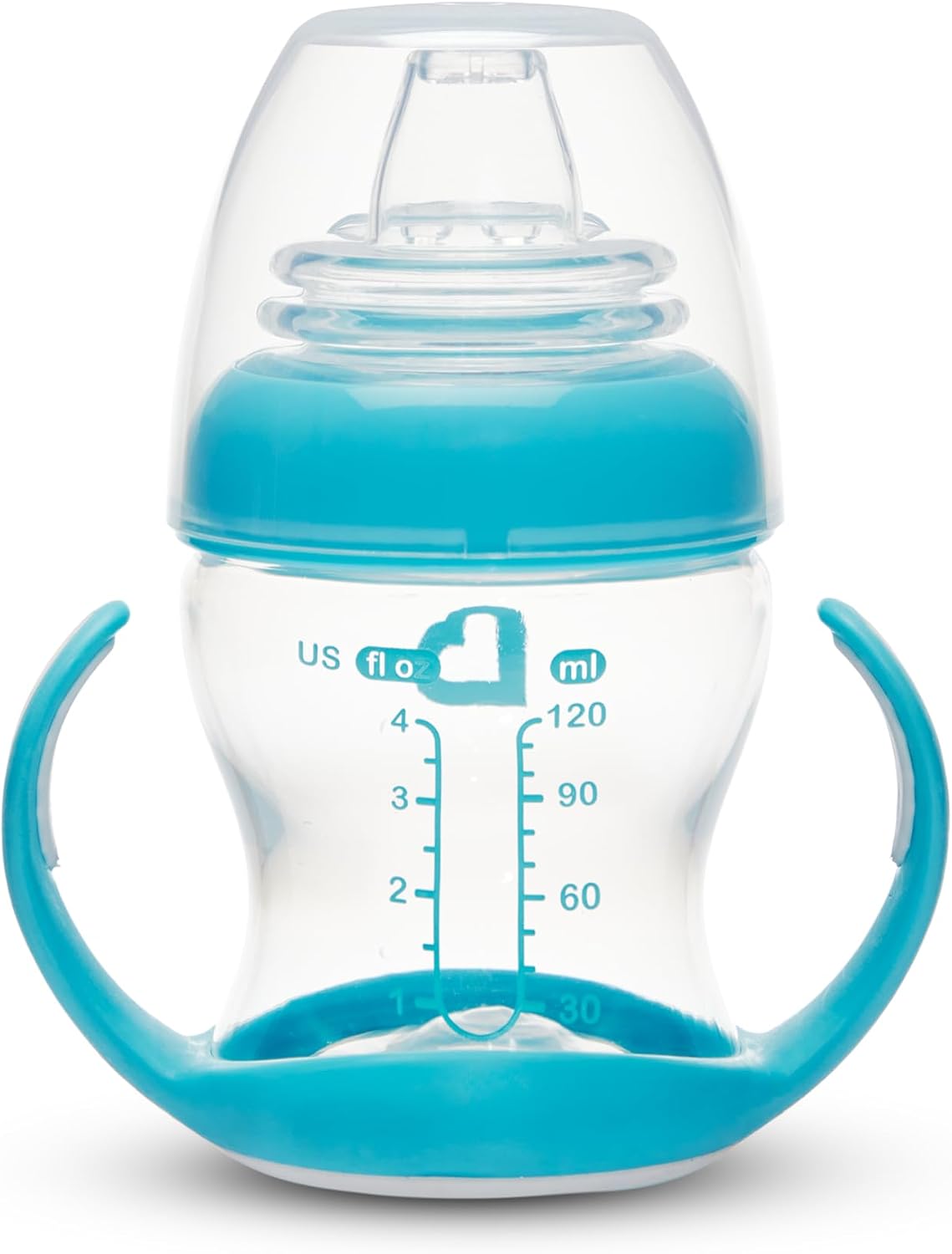 Munchkin Gentle Transition Clear Refreshed Design (Blue/Green, 4oz) - Pack of 2