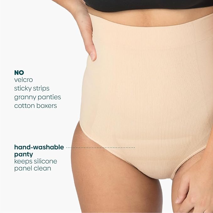 UpSpring C-Section Tummy Control Panties High Waist Postpartum Underwear for Womens, Nude/Black