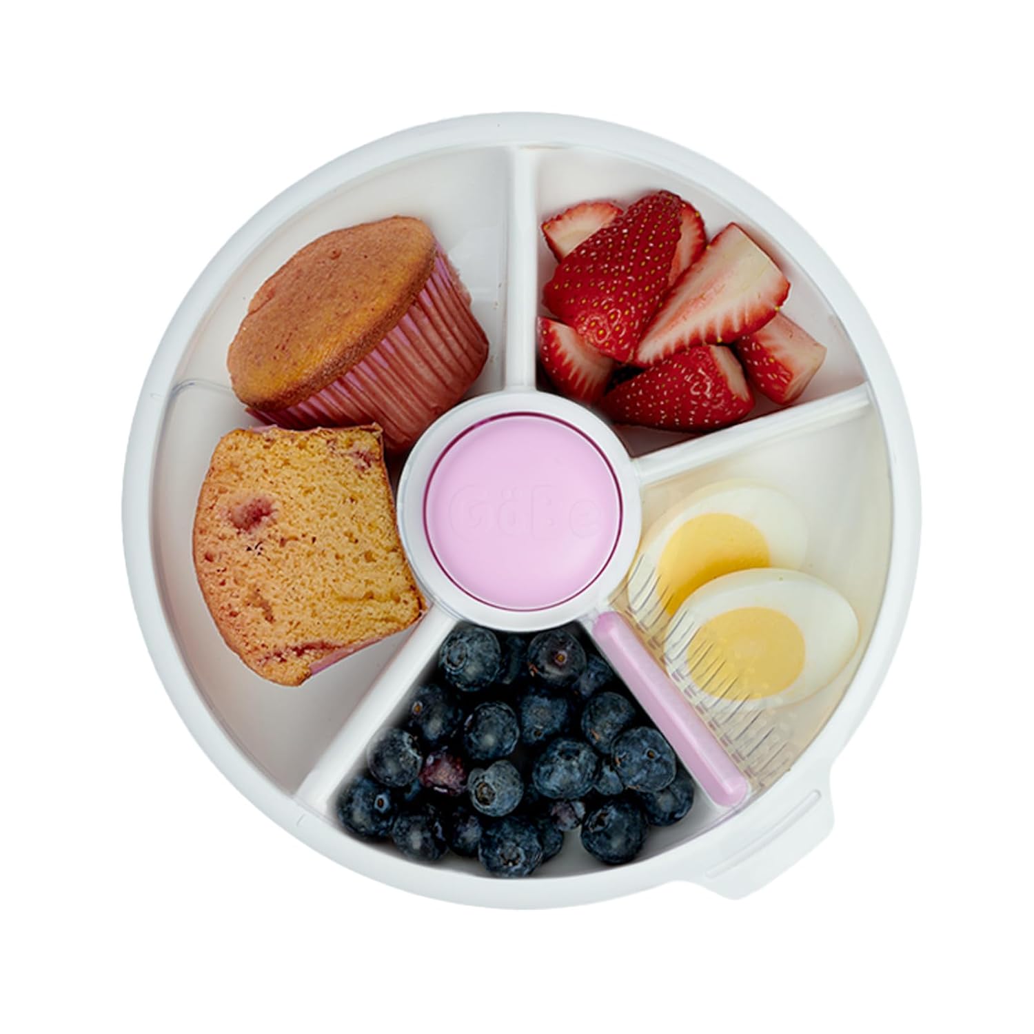 GoBe Snack Spinner With 4 Compartment Dispenser & Sliding Door (Large)