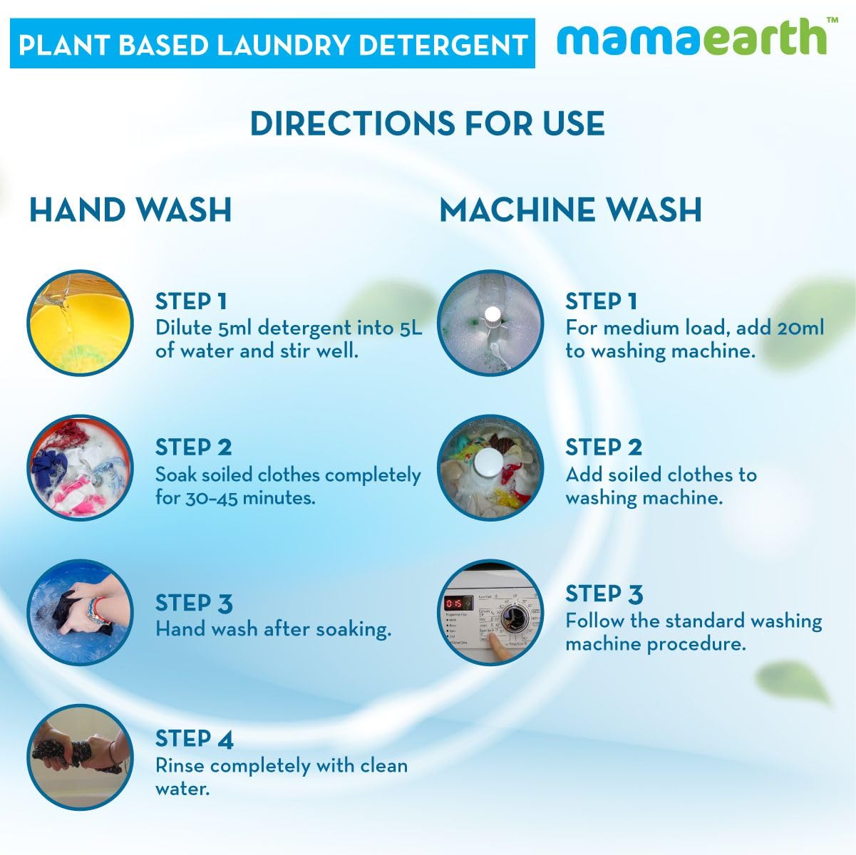 Mamaearth Plant Laundry Detergent (1000ml)