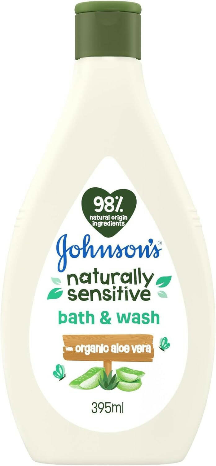 Johnson's Baby Naturally Sensitive Bath & Wash, 395ml