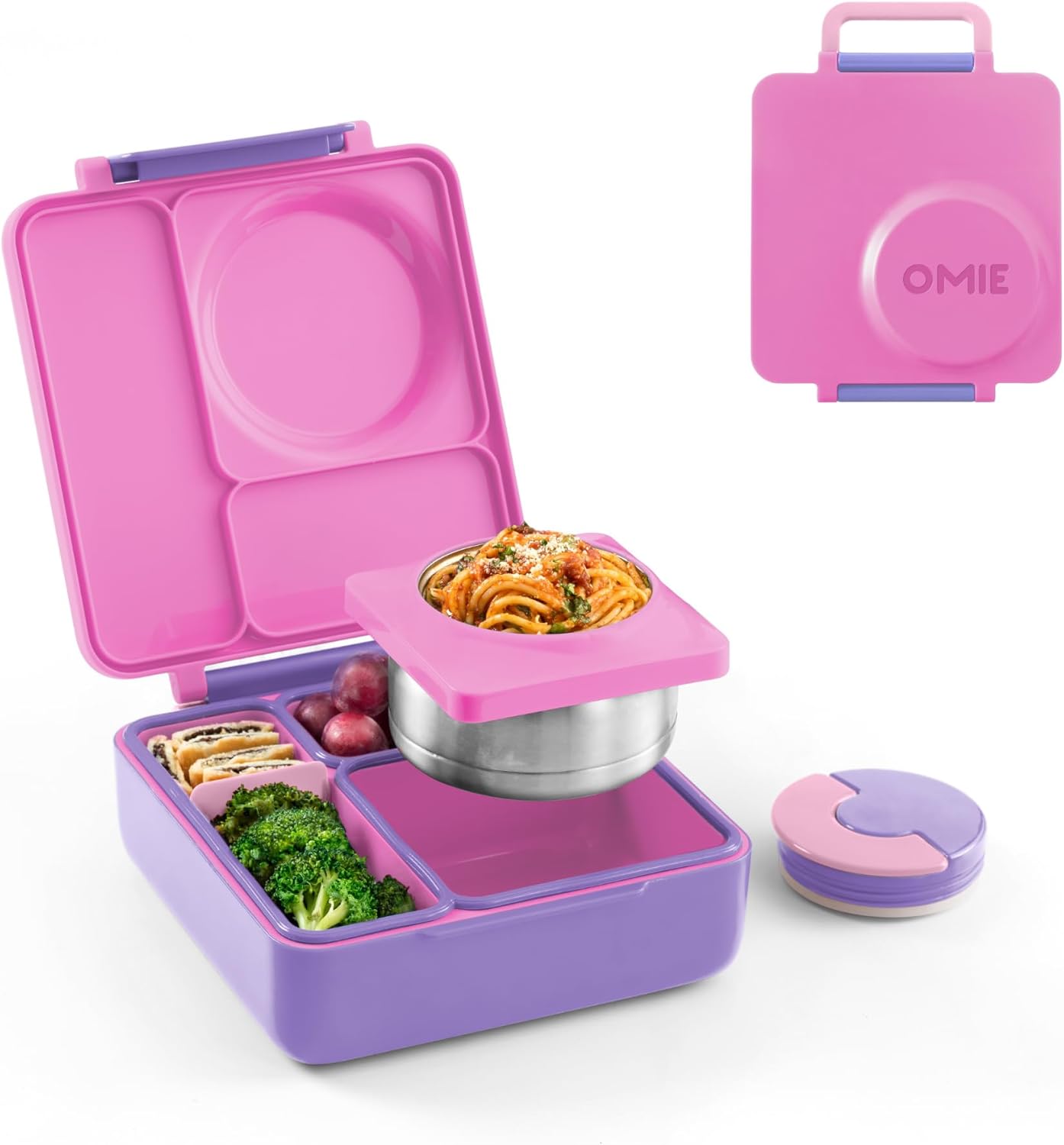 Omie Box Thermos Lunch Box For Kids Dual Insulation 3 Way Color (250ml)
