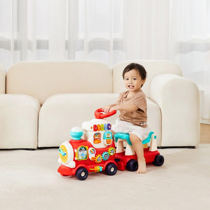 Hola 4-in-1 Push Walker & Ride Convertible Learning Toy