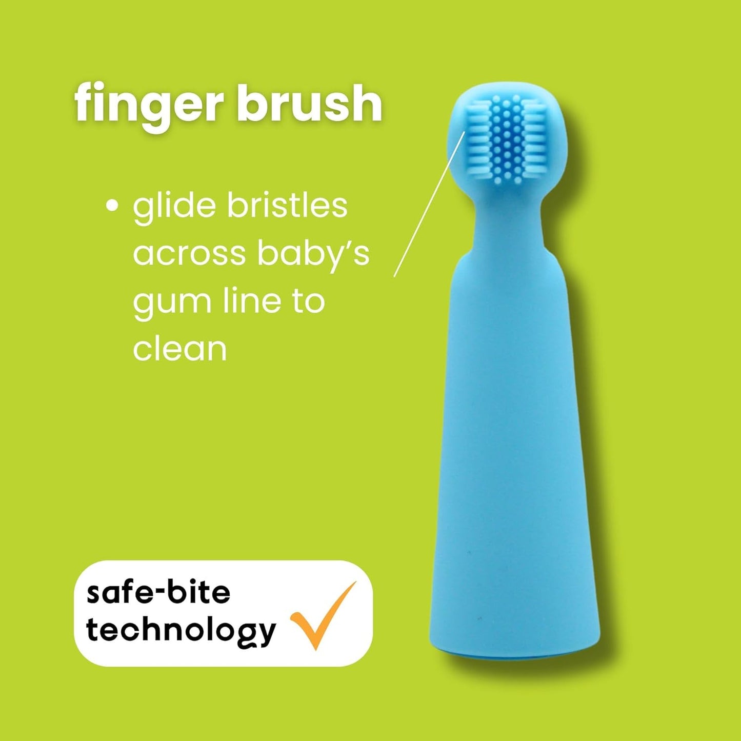 Oogiebear Baby Finger Brush & Tongue Scraper, 2pcs
