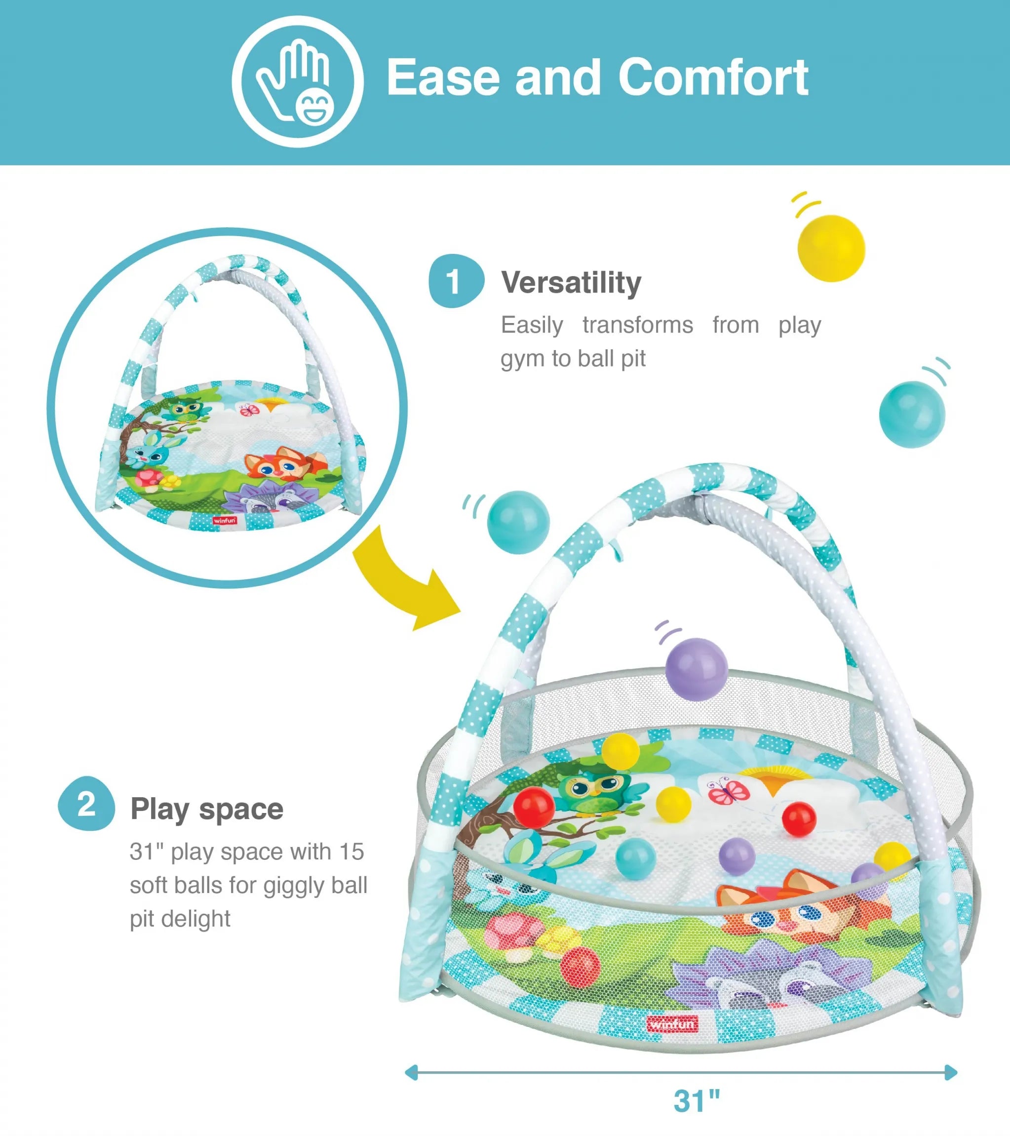 Winfun Playspace Play Gym and Ball Pit