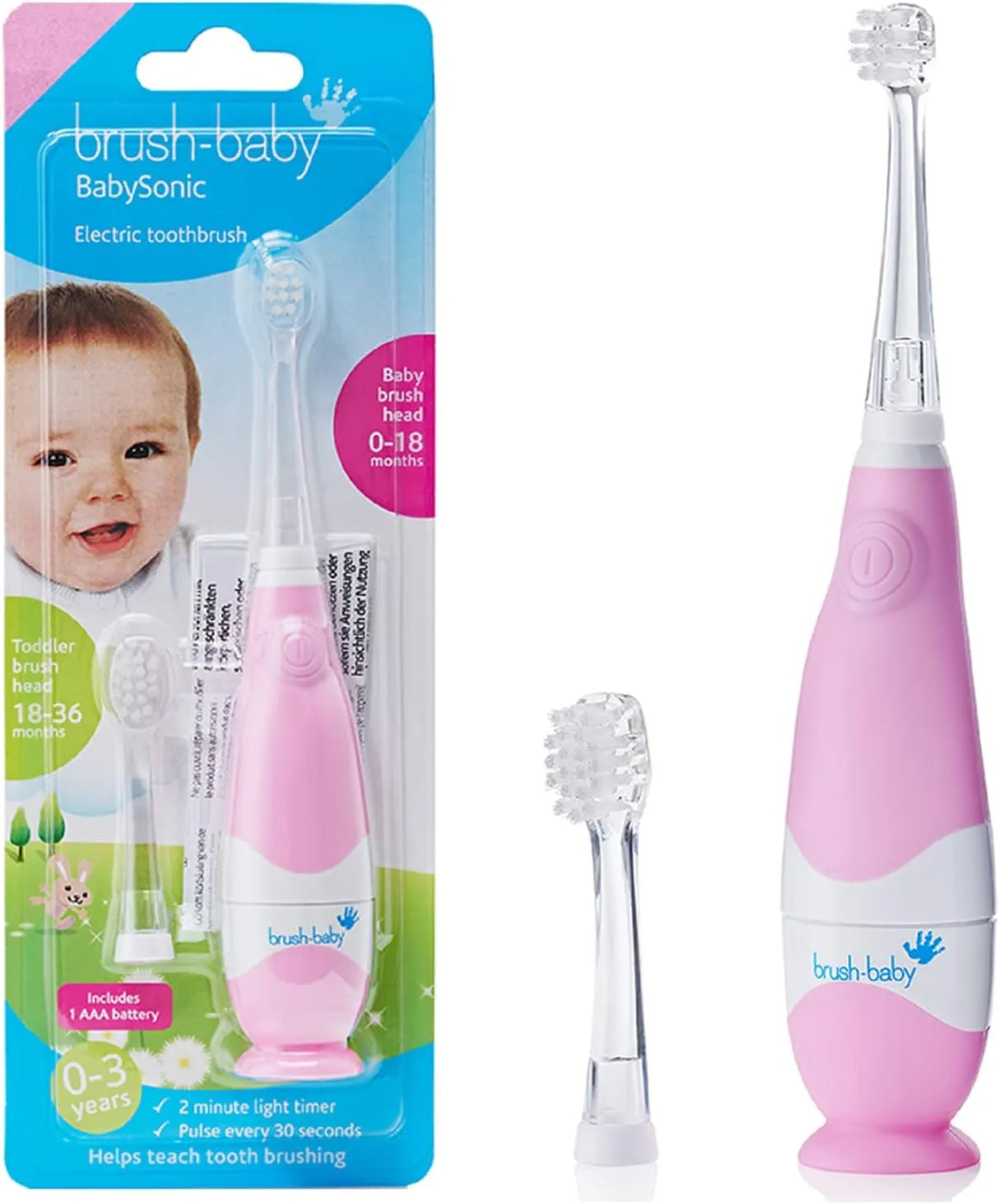 Brush-Baby Baby Sonic Electric Toothbrush (0-3 Years Old)
