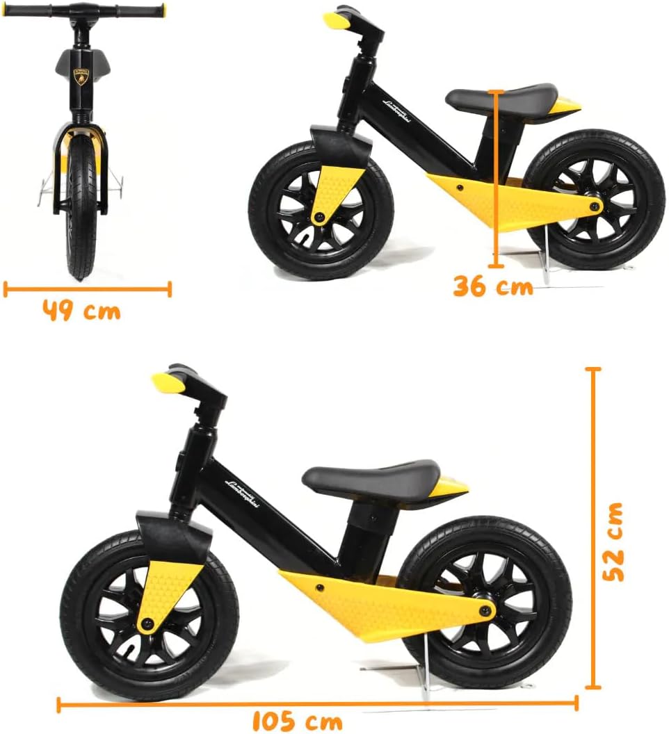 Lamborghini Balance Bike for Kids – Yellow