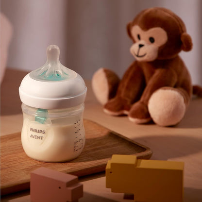 زجاجة رضاعة للأطفال فيليبس أفنت ذات الاستجابة الطبيعية مع صمام خالٍ من الهواء، 125ml