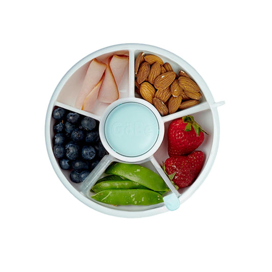 Gobe Snack Spinner with 5 Compartment Dispenser & Sliding Door