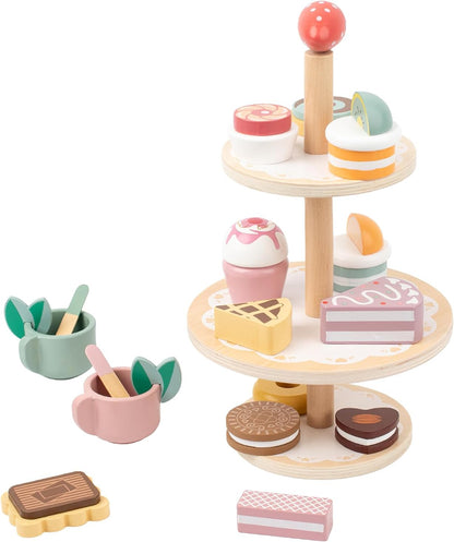 Little Angel Kids Wooden Dessert Stand Toy