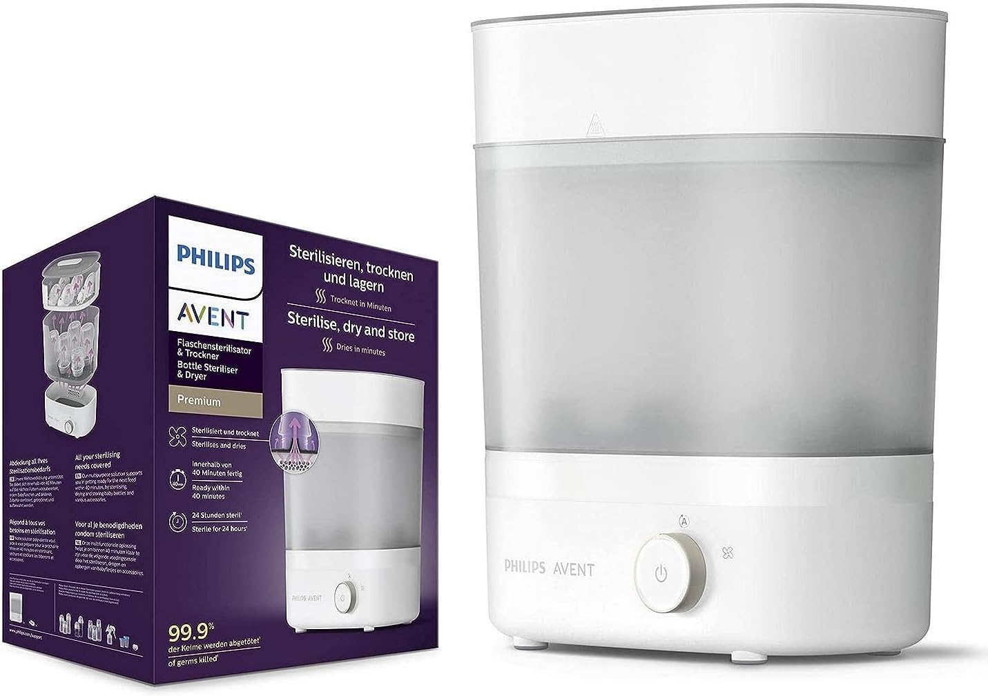 Phlips Avent Twin Electric Cordless Breast Pump + Free Sterilizer and Dryer Bundle