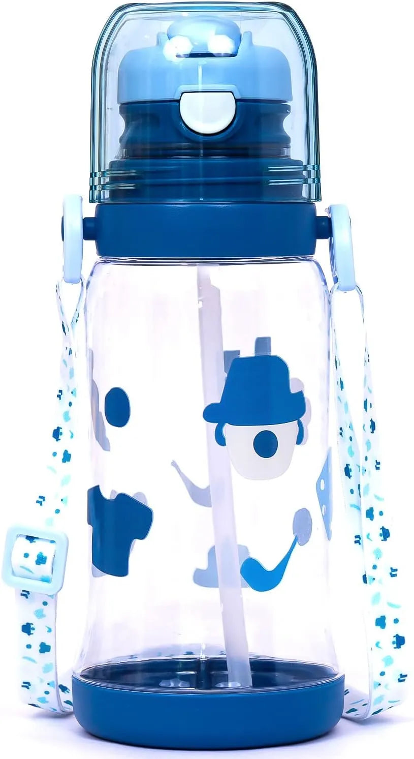 Eazy Kids Water Bottle With Straw (600ml)