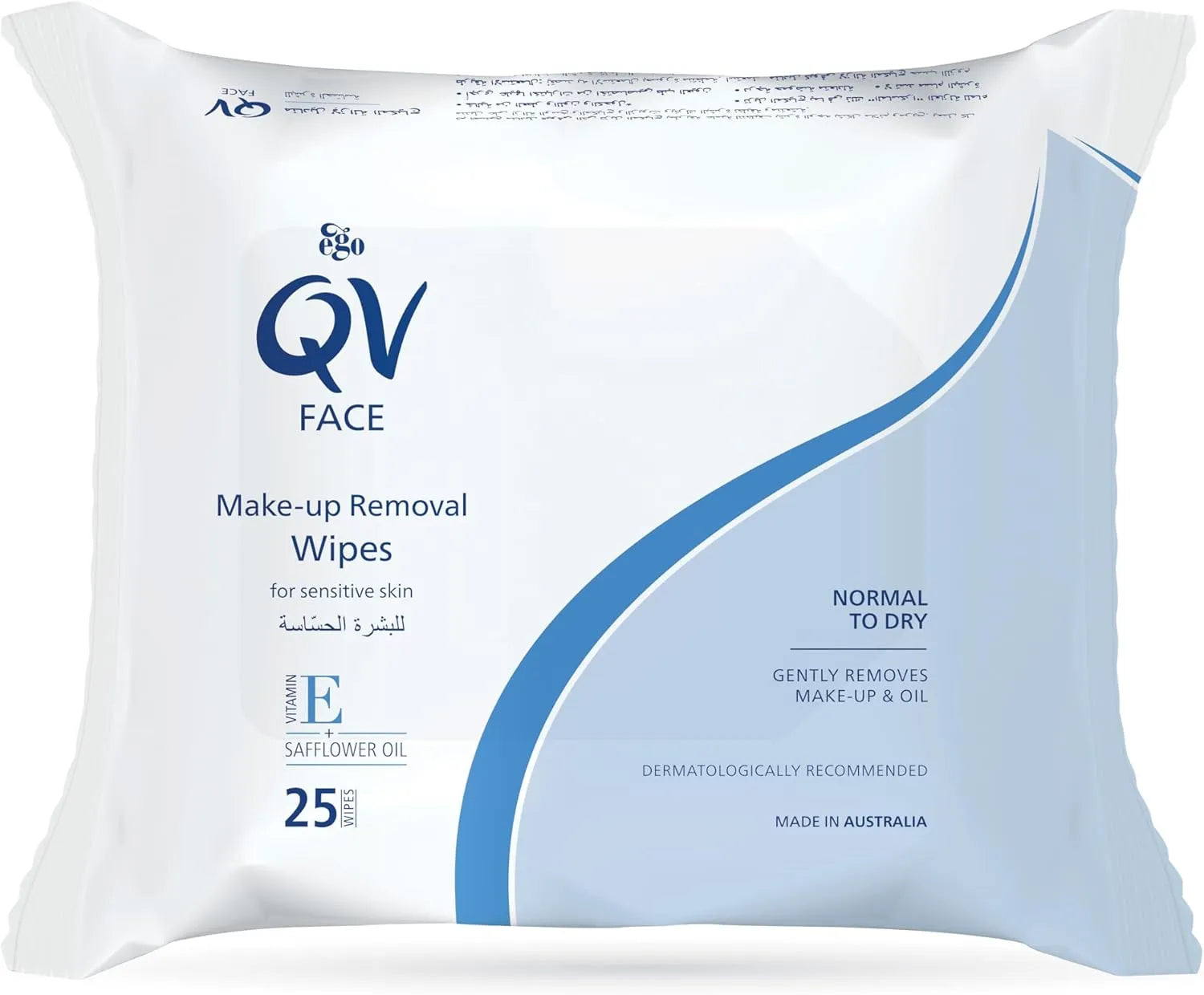 QV Face Normal Dry Make Up Removal Wipes (25pcs)