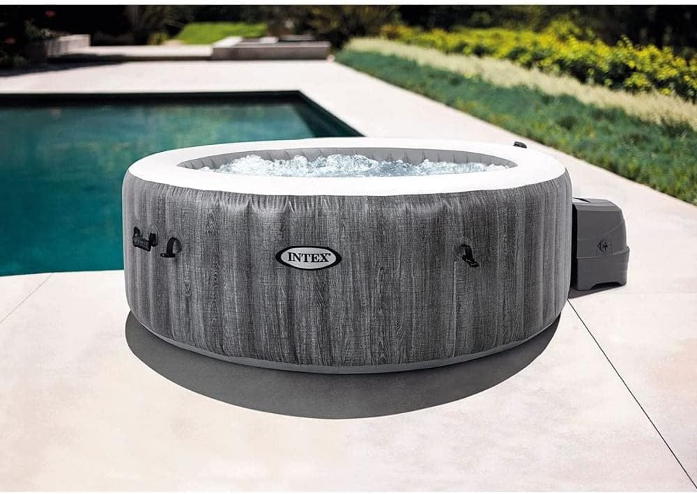 Intex 6 Person Greywood Deluxe Round Bubble Spa (216CM X 7CM)