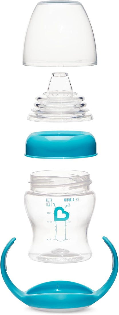 Munchkin Gentle Transition Clear Refreshed Design (Blue/Green, 4oz) - Pack of 2