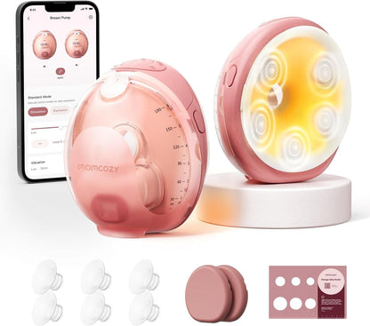 Momcozy Wellness 1 Warm Massage Wearable Breast Pump