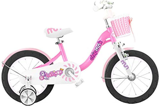 Chipmunk RoyalBaby - 12-Inch MM Sports Kids Bike for Girls - Pink