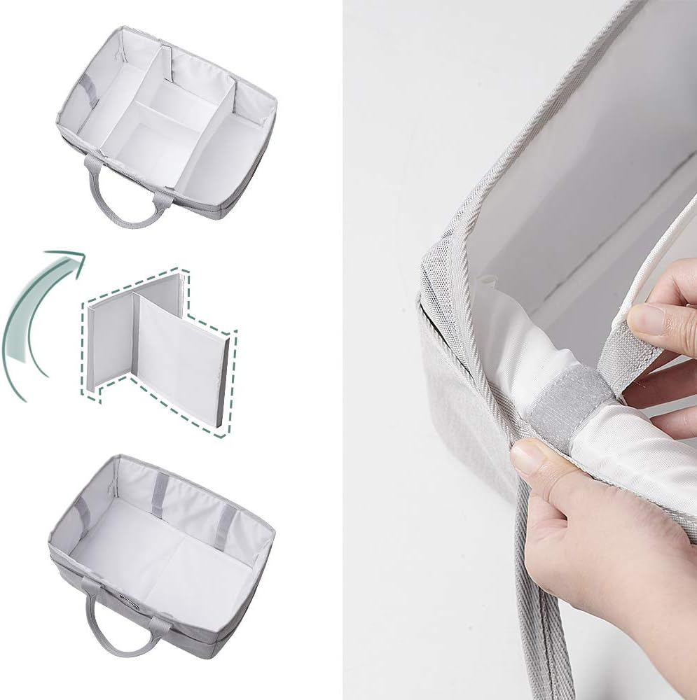 Sunveno Organizer Diaper Caddy (Grey)