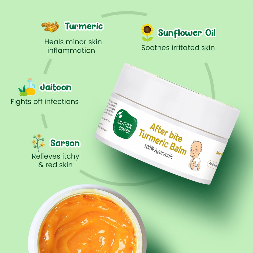 Mother Sparsh After Bite Turmeric Balm for Babies, 25g