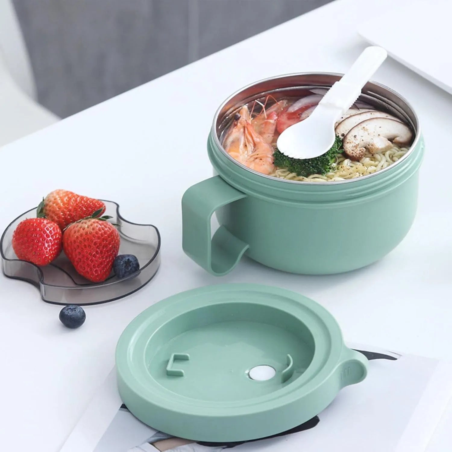Eazy Kids Soup Cup Round Lunch Box