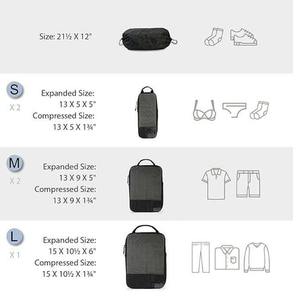 BAGSMART 6 مجموعة مكعبات التعبئة