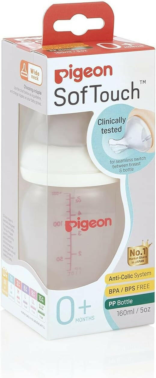 Pigeon Softouch Peristaltic Plus Nursing Bottle 160ml