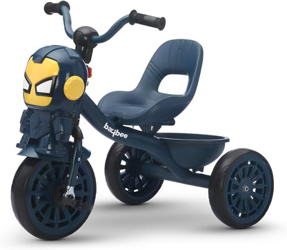 Baybee Blaze Kids Tricycle with Music & Storage – Blue