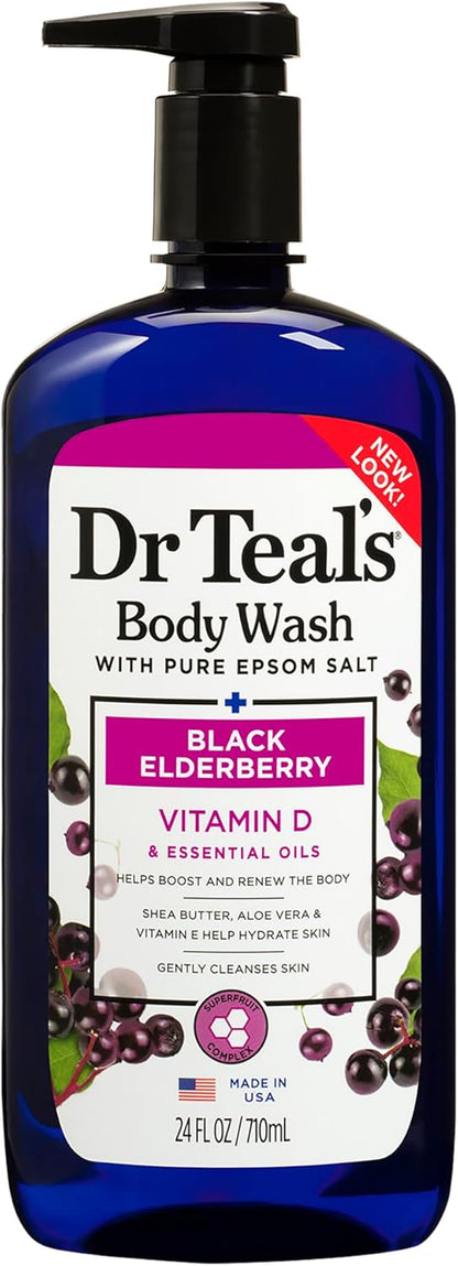 Dr. Teal's Black Elderberry Body Wash (710ml)