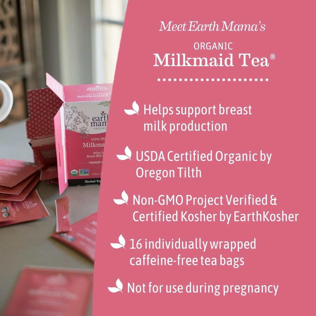 Organic Milkmaid Tea by Earth Mama, 16 Teabags