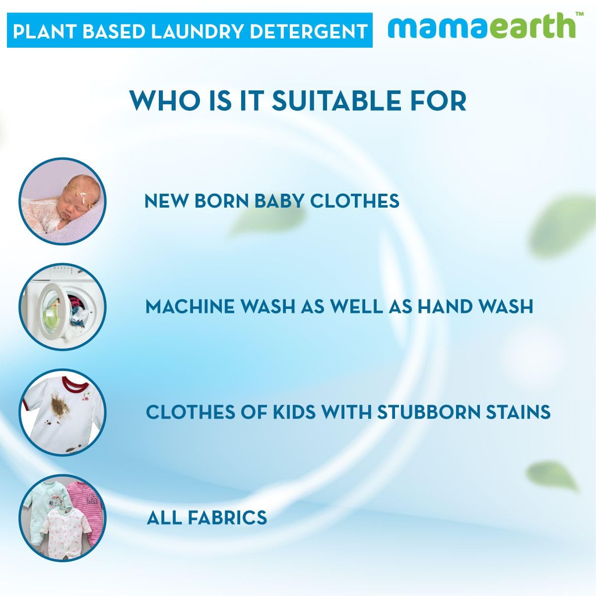 Mamaearth Plant Laundry Detergent (1000ml)