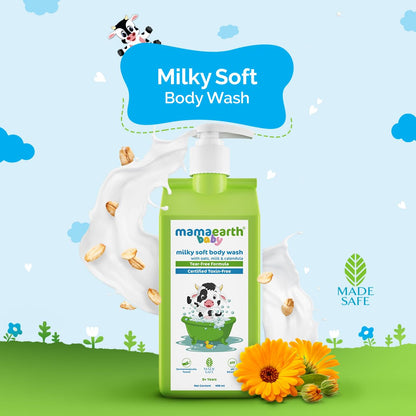 Mamaearth Milky Soft Body Wash For Babies (400ml)