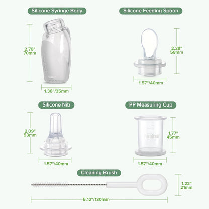 Haakaa Penguin Dual Feeding Syringe Set